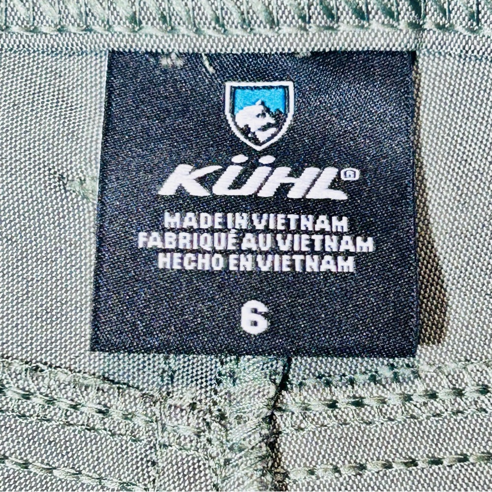 KUHL shorts Trekr hiking Shorts stretchy performance Green Women Size 6 - Picture 3 of 11
